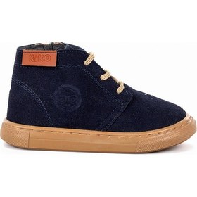 Resim Kiko Kids Homer Fermuarlı Erkek Bebek Günlük Bot Ayakkabı Lacivert Lacivert 