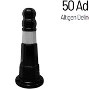 Resim İleri Trafik 50'li Altıgen Delinatör Seti, Esnek Duba 