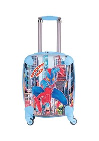 Resim Nishev.com Evini Sev Spiderman Speedy Man Erkek Çocuk Valizi Mavi Mavi 