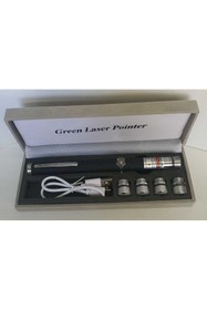 Resim Genel Markalar ŞARJLI 5 BAŞLIKLI YEŞİL LAZER 100mW 532nm 8KM MENZİL GREEN LASER POİNTER 