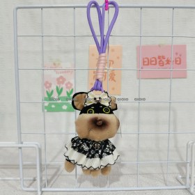 Resim Silver1 Sevimli Sevimli West Highland Köpek Yavrusu Kolye Peluş Oyuncak Bebek Karikatür Kitap Çantası Çanta Çekicilik Anahtarlık (Yurt Dışından) 
