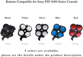 Resim OSTENT Düğmeler Tuş Takımı Seti Sony PSP 3000 Serisi Konsol için Onarım Değiştirme Renk Mavi 