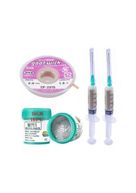 Resim Krem Lehim 50g Flux Lehim Toplama Cp2015 Lehim Emme Teli 2,0mm 4l 