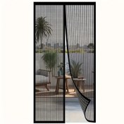 Resim Dashanshop Sihirli Manyetik Sineklik: Kendinden Yapışan, Nefes Alabilir, Siyah, 100x210 Cm 