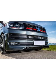 Resim Vw Transporter T7 Abt 3 Parça Ön Ek Karlık Abs Plastik Mat Siyah 2016 2017 2018 2019 2020 2021 Karlık+bodykit+ek 