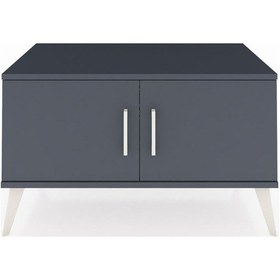 Resim Hyperion Şifonyer 2 Raflı 2 Kapaklı 88x44x48 Antrasit-antrasit/çam Antrasit/çam 