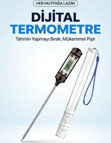 Resim COZY SENSE Mama Sıcaklık Ölçüm Süt Isı Ölçer Gıda Derece Ölçer Termometre Dijital Yiyecek Hazırlama 