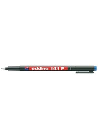 Resim Edding 141F Permanent Asetat Kalemi F Uç - Mavi 