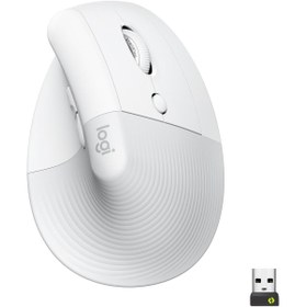 Resim logitech Lift Sessiz Kablosuz Ergonomik Dikey Mouse - Beyaz 910-006475 