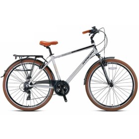 Resim Kron Cx 300 - 28" City Bike - Man - 18' - 24 Vites - H.dısc - Mat Gri-siyah/kahverengi 