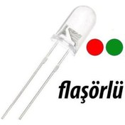 Resim Elektronikport-Led Flaşör Kırmızı Yeşil 5Mm Animasyonlu 