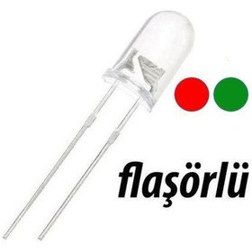 Resim Elektronikport-Led Flaşör Kırmızı Yeşil 5Mm Animasyonlu 