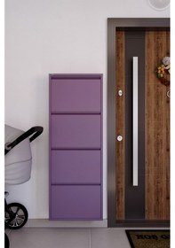 Resim Ceha 4'lü Metal Ayakkabılık - Mor K.AYK-4 /AB4001 Mor 