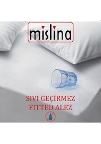 Resim Mislina Fitted Su Sıvı Geçirmez Çift / Tek Kişilik Alez Beyaz 