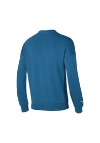 Resim Mizuno Mızuno Graphic Crew Erkek Sweatshirt Mavi 