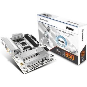 Resim Sapphıre Pure B850a Wıfı 7 Amd B850 Soket Am5 Ddr5 8000+mt/s Oc Wıfı 7 Atx Anakart-52123-11-40g 