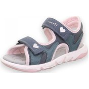Resim Superfit 009544 Pebbles Mavi Kız Çocuk Sandalet Mavi 