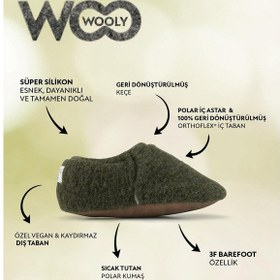 Resim Recycled Woo Wooly Yünlü Lacivert Barefoot Patik 