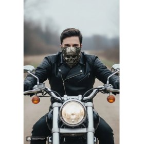 Resim Bear & Pear Motorcu Buff Boyunluk Bandana Baf Unisex Esnek Kumaşlı Rüzgarlık 