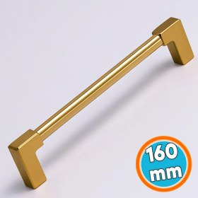 Resim Nzb Metal 160 mm Bronz Renk Mobilya Kulp Çekmece Dolap Kapak Kolu Kulpu Kulpları Dayanıklı Tasarım 