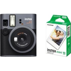 Resim Instax Mini 41 Fotoğraf Makinesi ve 10'lu Film Seti 