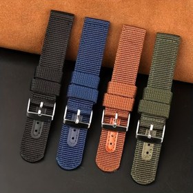 Resim Unisex Naylon Kayış Spor Su Geçirmez Kanvas 18 20 22 24MM Uygun Bileklik, Hediye için İdeal Seçim 