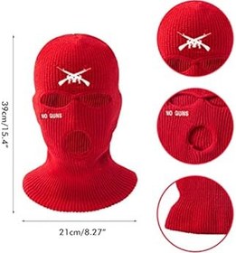 Resim Fauitay 3 delikli kar maskesi, kar maskesi, kar maskesi, kayak maskesi, motosiklet maskesi, dış mekan için, kış beresi, kayak maskesi, kar maskesi, motosiklet maskesi, erkekler ve kadınlar için 