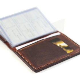 Resim Hi Leather Hakiki Deri Araç Ruhsat Kılıfı - Kabı Rose İsimli. Kişiye Özel 