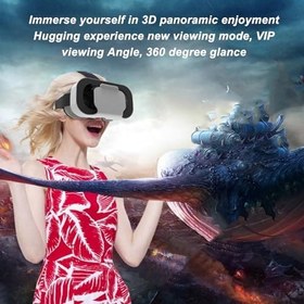 Resim 360° VR 3D Kulaklık, Göz Koruması Güvenlik Tasarımlı Panoramik VR Gözlükler, 4,7‑6,53 İnç Cep Telefonları Için Ergonomik Kafa Bandı 