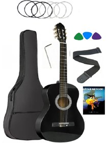 Resim Arriva Tam Boy Klasik Gitar Seti 39'' Siyah 