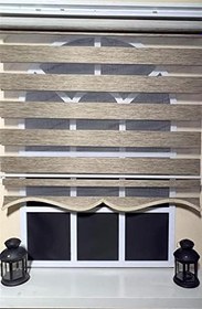 Resim StorBurada Zebra Stor Perde Kahverengi Etek Dilimli STB-400-V05 Kahverengi 50 x 200 