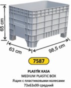 Resim FTM AMBALAJ Plastik Kasa Orta Boy 65X63X99 cm 