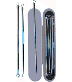 Resim Ecoform Paslanmaz Çelik Sivilce Akne Siyah Nokta Komedon Aleti Gümüş 