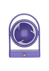 Resim Wexta Ys2235 Taşınabilir Masaüstü Mor Usb Fan 