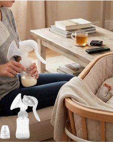 Resim İsmiyle Al znv Mey İthalat® Taşınabilir Manuel Göğüs Pompası Ayarlanabilir Vakumlu 180 ML Şişeli znv2026 