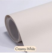 Resim Deri Tamir Yaması Tamir Kiti Kendinden Yapışkanlı Pu Deri Tamir Bandı Kanepe Creamy-white 35x50cm 