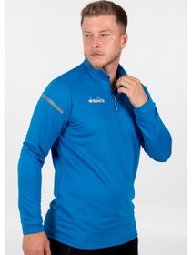 Resim Diadora Alto 25 Antrenman Eşofmanı Tek Üst Saks Mavi Saks Mavisi 