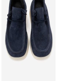 Resim Luvishoes Luvi Shoes Melıa Lacivert Süet Hakiki Deri Kadın Bilekte Bot Lacivert 