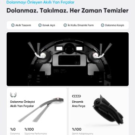 Resim Şımart katya V Akıllı Robot Süpürge 15000PA Güçlü Emiş Gücü 6400MAH Yüksek Batarya 