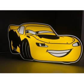 Resim Devotech Şimşek Mcqueen Araba Led Işıklı Lightbox Masa Lambası Sarı 