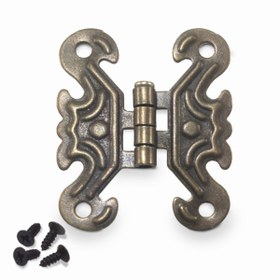 Resim Tual Hobi Sanat Kelebek Menteşe Antik Altın Küçük 8 Adet (40X33MM) 32 Adet Vidalı 