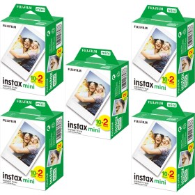 Resim Fujifilm instax Mini 20'li Film 5'Lİ Paket 100 Paket 