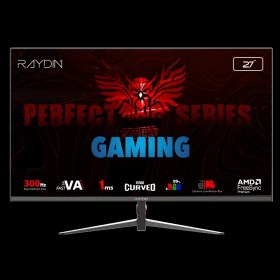 Resim Raydın Mm27rfa-300hz, 27", 1ms, 300hz, Full Hd, 2xhdmı, Dp, Va Led, R1500 Curved, Frameless, Freesync Gaming Monitör 