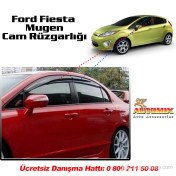 Resim Sunplex Ford Fiesta Mugen Cam Rüzgarlığı 2010-2012 arası 