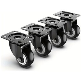 Resim Dashanshop 4 Adet Agir Hizmet Doner Tekerlek Kilitli Frenli 15cm Mobilya Dolap Tekerlek 