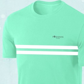 Resim POSEIDONSTORM Erkek Su Yeşili Dri-Fit Baskısız Bisiklet Yaka Sporcu T-shirt S-3XL 