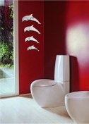 Resim M3 Decorium Yunuslar Dekoratif Banyo Koridor Kapı Kolon Aynası 