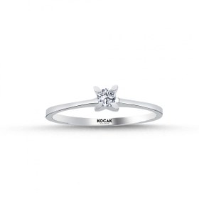 Resim Koçak Diamond 2 0.08 Karat EF SI Pırlanta Tektaş Yüzük 