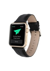 Resim Se Apple Uyumlu Watch 44 MM Deri Kordon 44 MM Kayış 