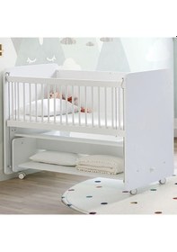 Resim BW1090 - Pratik Sallanır Anne Yanı Beşik Beyaz 